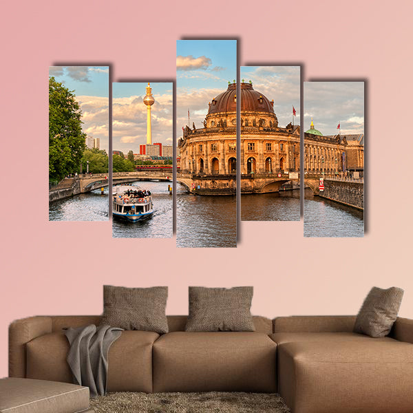 Museum Island on Spree River, Germany multi panel canvas wall art