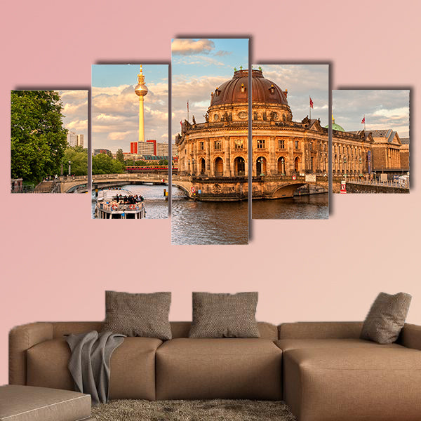 Museum Island on Spree River, Germany multi panel canvas wall art