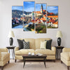 Cesky Krumlov, Czech Republic Multi Panel Canvas Wall Art