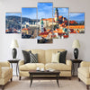 Cesky Krumlov, Czech Republic Multi Panel Canvas Wall Art