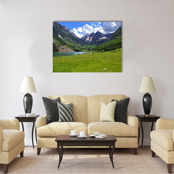 Maroon Bells in Aspen, Colorado Multi panel canvas wall art
