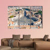 Saint Peter's Square in Vatican and aerial view of the city, Rome, Italy wall art