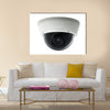 Surveillance camera isolated on white background, studio shot Multi panel canvas wall art