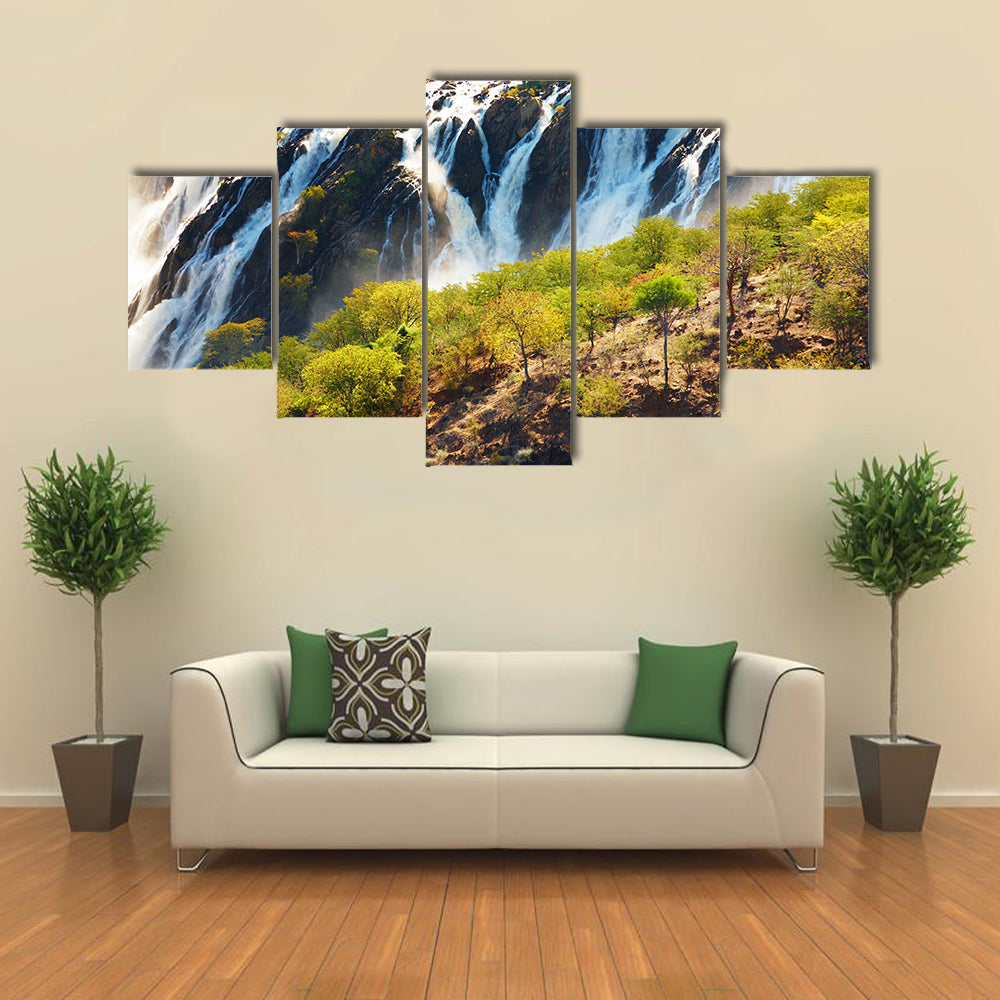 Ruacana Falls, border of Angola and Namibia Multi panel canvas wall art