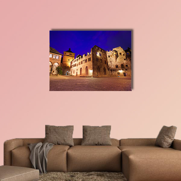 Inner square view of Schloss Heidelberg in Heidelberg, Germany wall art