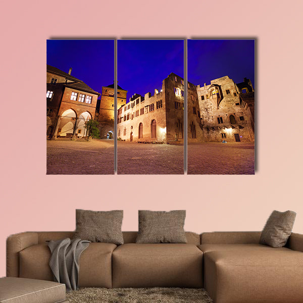 Inner square view of Schloss Heidelberg in Heidelberg, Germany wall art