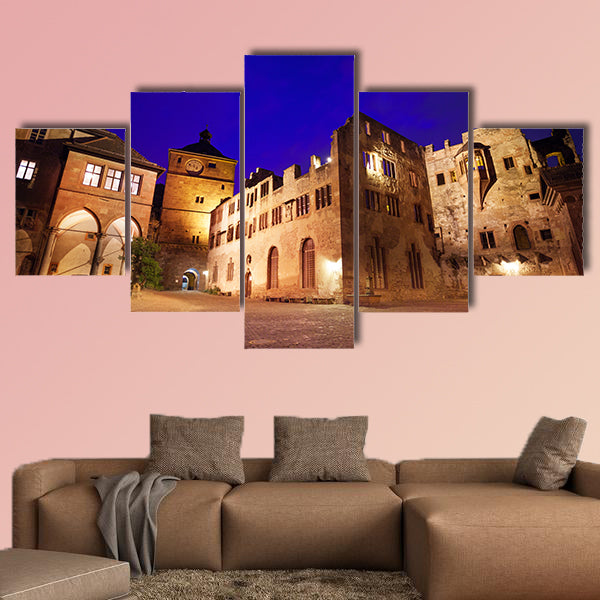 Inner square view of Schloss Heidelberg in Heidelberg, Germany wall art