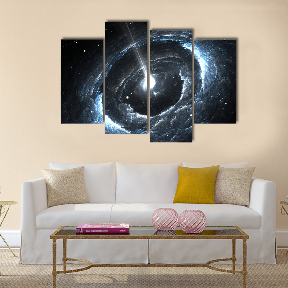 Highly magnetized rotating neutron star Multi Panel Canvas Wall Art