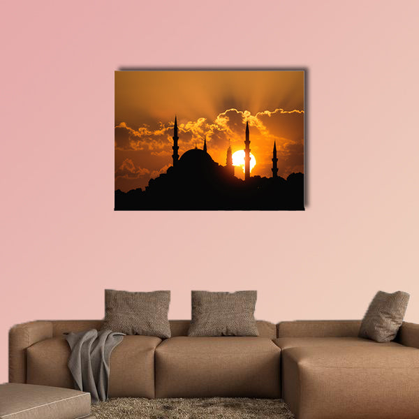 Suleymaniye Mosque Istanbul Turkey Multi panel canvas wall art