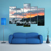 Dramatic High Contrast Sunset near Cuenca in South America multi panel canvas wall art