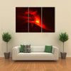 Violent Explosion of Tungurahua Volcano at Night, Ecuador, South America multi panel canvas wall art