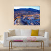 View of Monaco at night Multi panel canvas wall art