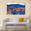 View of Monaco at night Multi panel canvas wall art