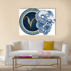 Illustration Of Zodiac Sign Aries Multi Panel Canvas Wall Art