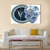 Illustration Of Zodiac Sign Aries Multi Panel Canvas Wall Art