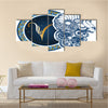 Illustration Of Zodiac Sign Aries Multi Panel Canvas Wall Art