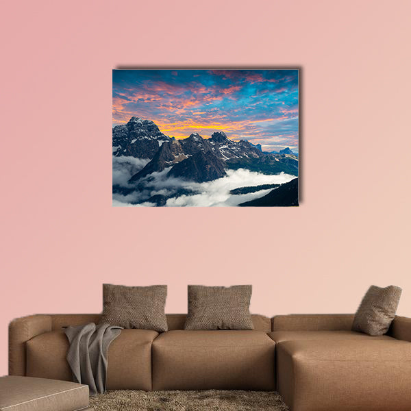 Famous Italian National Park Tre Cime di Lavaredo multi panel canvas wall art