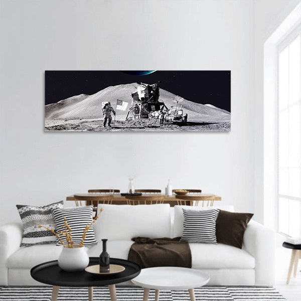 Astronaut Panoramic Canvas Wall Art