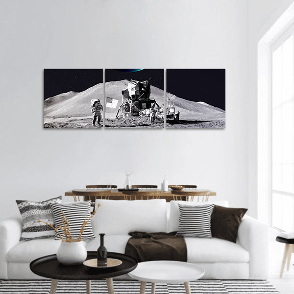 Astronaut Panoramic Canvas Wall Art