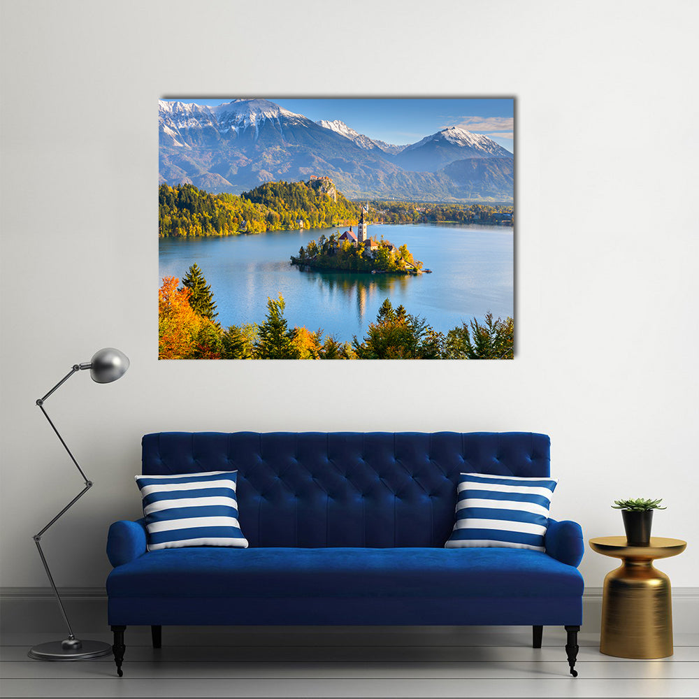Lake Bled, A Beautiful Capture, Slovenia, Multi Panel Canvas Wall Art