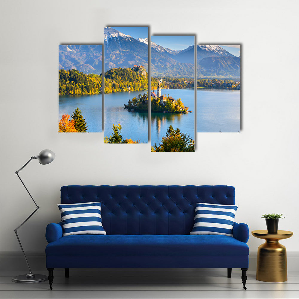 Lake Bled, A Beautiful Capture, Slovenia, Multi Panel Canvas Wall Art