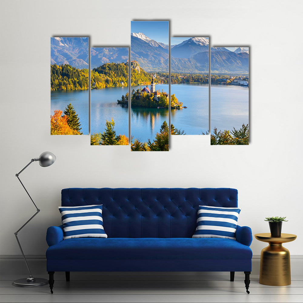 Lake Bled, A Beautiful Capture, Slovenia, Multi Panel Canvas Wall Art