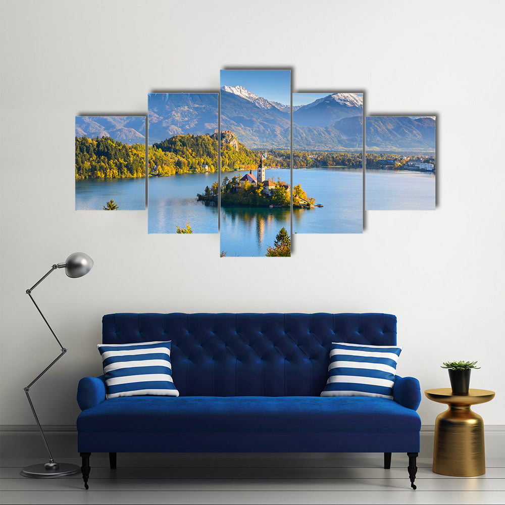 Lake Bled, A Beautiful Capture, Slovenia, Multi Panel Canvas Wall Art