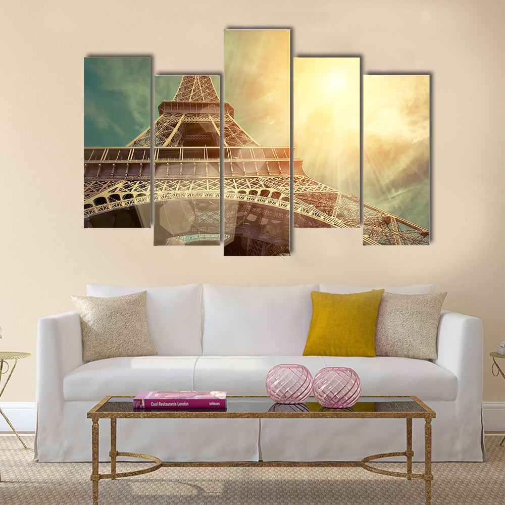 The Eiffel tower is one of the most recognizable landmarks Multi panel canvas wall art