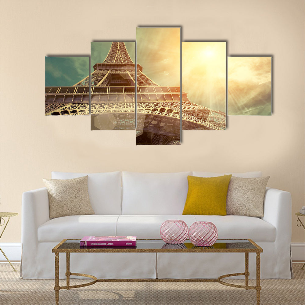 The Eiffel tower is one of the most recognizable landmarks Multi panel canvas wall art