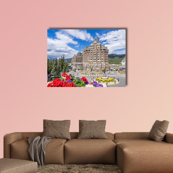 The Banff Springs Hotel in the Canadian Rockies. The Banff Springs wall art