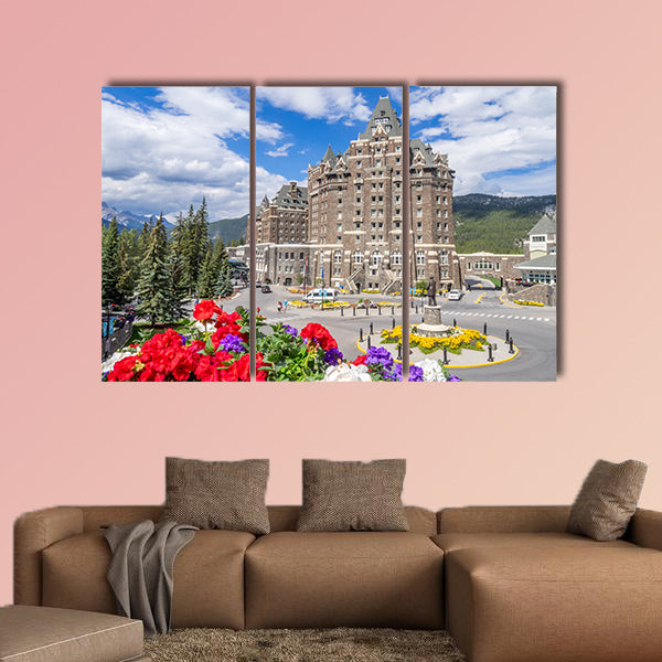 The Banff Springs Hotel in the Canadian Rockies. The Banff Springs wall art