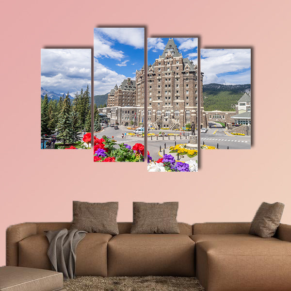 The Banff Springs Hotel in the Canadian Rockies. The Banff Springs wall art
