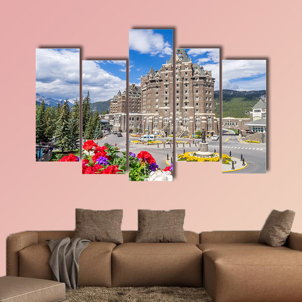 The Banff Springs Hotel in the Canadian Rockies. The Banff Springs wall art