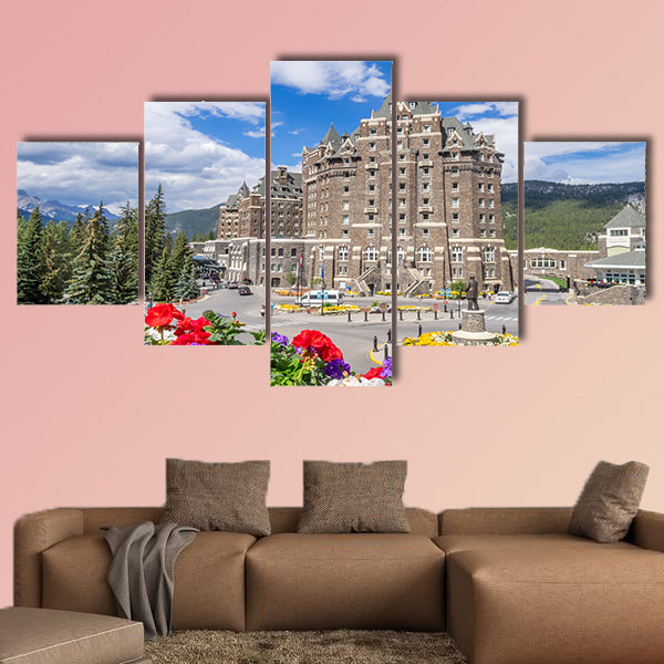 The Banff Springs Hotel in the Canadian Rockies. The Banff Springs wall art