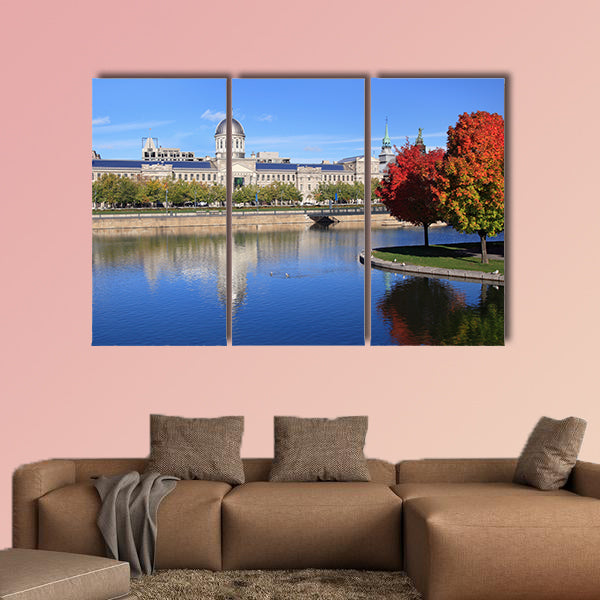 Marche Bonsecours, Montreal multi panel canvas wall art