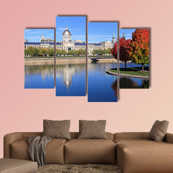 Marche Bonsecours, Montreal multi panel canvas wall art