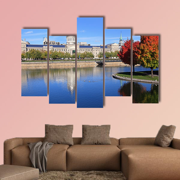 Marche Bonsecours, Montreal multi panel canvas wall art
