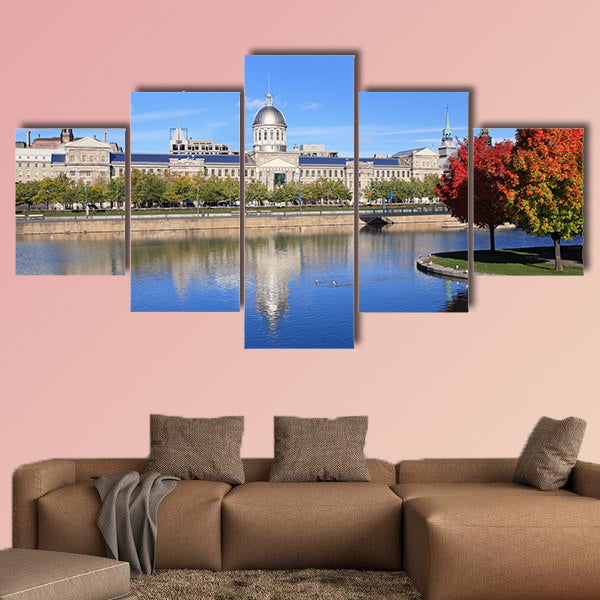 Marche Bonsecours, Montreal multi panel canvas wall art