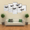 View Of USA Air Force Thunderbird In Air, Multi Panel Canvas Wall Art