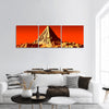 Pyramid on Mars panoramic canvas wall art.