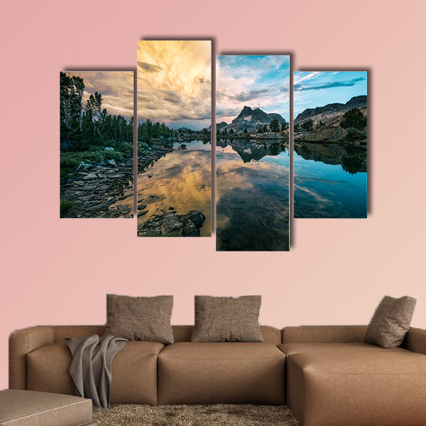 Landscape in the Sierra Nevada mountains Multi panel canvas wall art