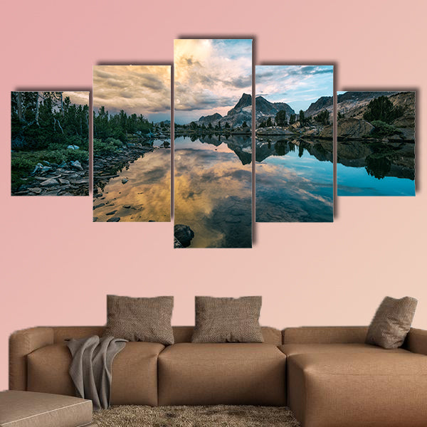 Landscape in the Sierra Nevada mountains Multi panel canvas wall art