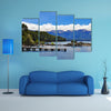 Wooden pier in Los Arrayanes National Park. San Carlos de Bariloche in the Argentina Multi panel canvas wall art