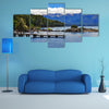 Wooden pier in Los Arrayanes National Park. San Carlos de Bariloche in the Argentina Multi panel canvas wall art