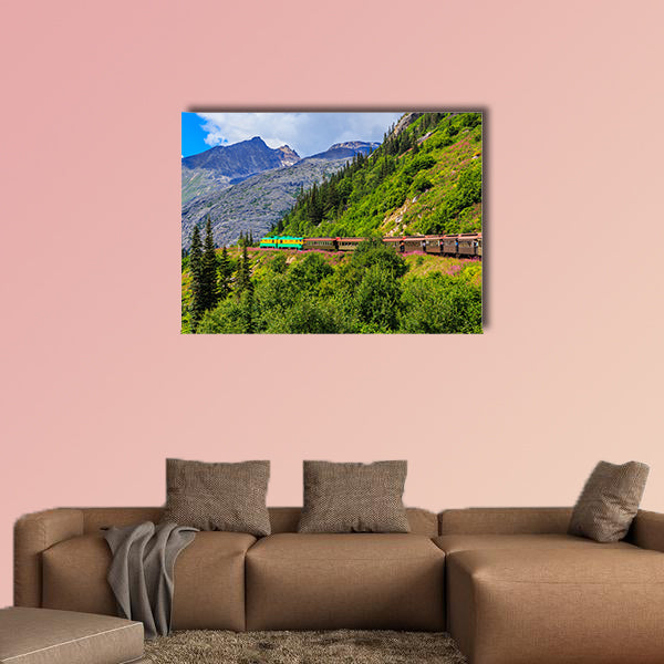 The scenic White Pass Yukon Route Railroad. Skagway, Alaska wall art