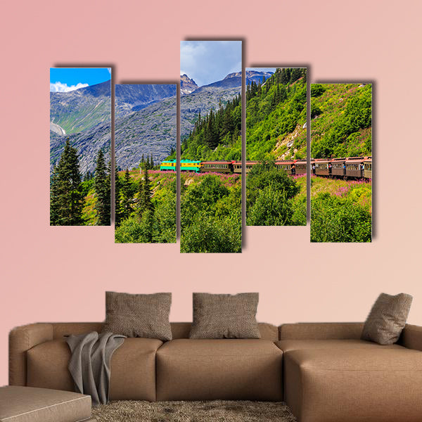 The scenic White Pass Yukon Route Railroad. Skagway, Alaska wall art