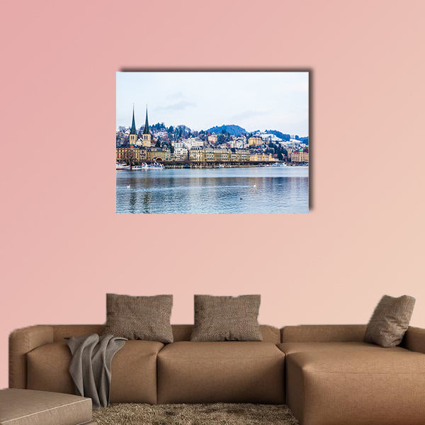 Lucerne cityscape, Switzerland .Multi panel canvas wall art