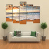 Brilliant ocean beach sunrise Multi panel canvas wall art