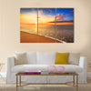 Beautiful tropical sunrise on the beach Multi panel canvas wall art