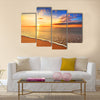 Beautiful tropical sunrise on the beach Multi panel canvas wall art